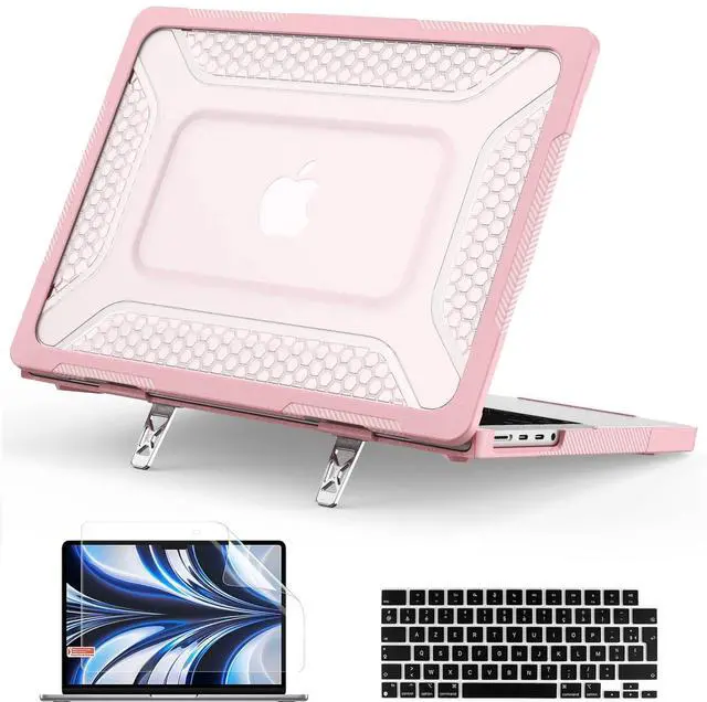 Main image of Case for MacBook Pro 14 inch Case M5 M4 M3 M2 M1 2026-2021 A3427 A3426 A3434 A3112 A3185 A3401 A2918 A2992 A2779 A2442, Shockproof Cover with Foldable Metal Kickstand, Keyboard Skin & Screen Protector