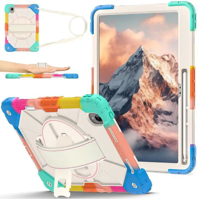 Main image of Protective Case for Lenovo Tab idea Pro Gen 2 13 inch with Pencil Holder Rotatable Stand Shoulder Strap, Shockproof Cover for Lenovo Tab idea Pro Gen 2 13" 2026 Rainbow