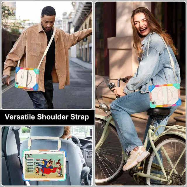 Alt view image 2 of 7 - Protective Case for Lenovo Tab idea Pro Gen 2 13 inch with Pencil Holder Rotatable Stand Shoulder Strap, Shockproof Cover for Lenovo Tab idea Pro Gen 2 13" 2026 Rainbow