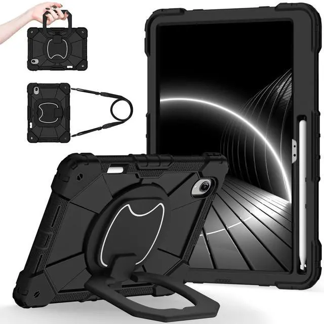Main image of Case for Lenovo Tab idea Pro Gen 2 13 inch 2026, Heavy Duty Shockproof Cover with 360 Rotating Stand & Hand Strap Shoulder Strap