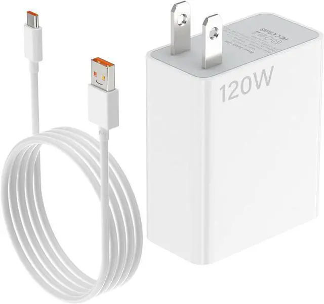 Alt view image 2 of 7 - 120W Fast Wall Charger Block 100W 90W Compatible for Xiaomi 17 15 14 13 12 14t 13t 12t 12s Pro Lite Redmi Note k80 K70 K60 K50 12 11 Pro Plus Black Shark 4 5 Poco F4 Gt 6A USB C Cable