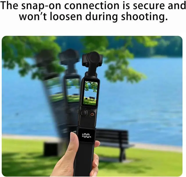 Alt view image 4 of 7 - Battery Handle For DJI osmo Pocket 3 / Pocket 4 Extended Accessories 5000mAh provides 180 Minutes Mobile Power With MINI Tripod Battery Handle(USB-C Does not support all output)