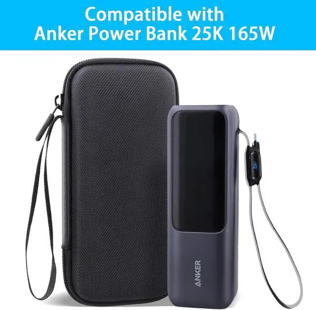 Alt view image 2 of 7 - Hard Travel Case for Anker 25,000mAh Laptop Power Bank, Compatible with Anker Zolo A1695 Power Bank 25K 165W, Case Only (Black Case)