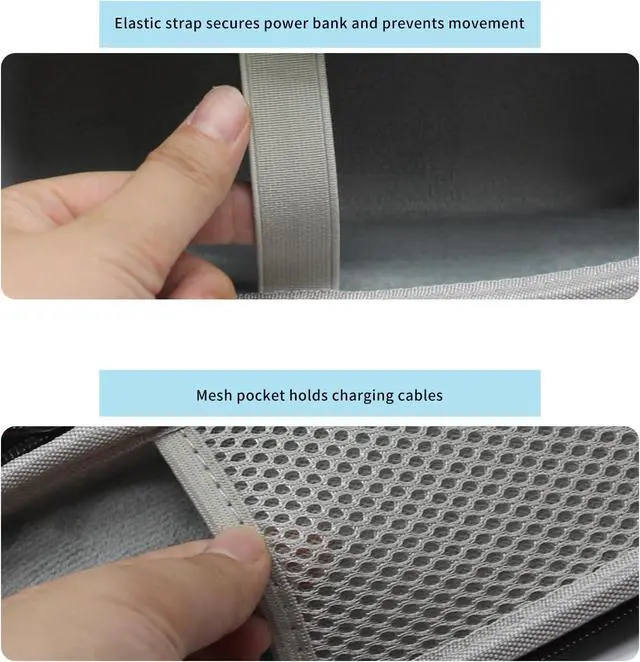 Alt view image 4 of 7 - Hard Travel Case for Anker Laptop Power Bank 25,000mAh Carrying Box for Anker Prime 27,650mAh 250W & 737 24000mAh 140W Power Bank Portable Charger Protective Bag (Case Only)