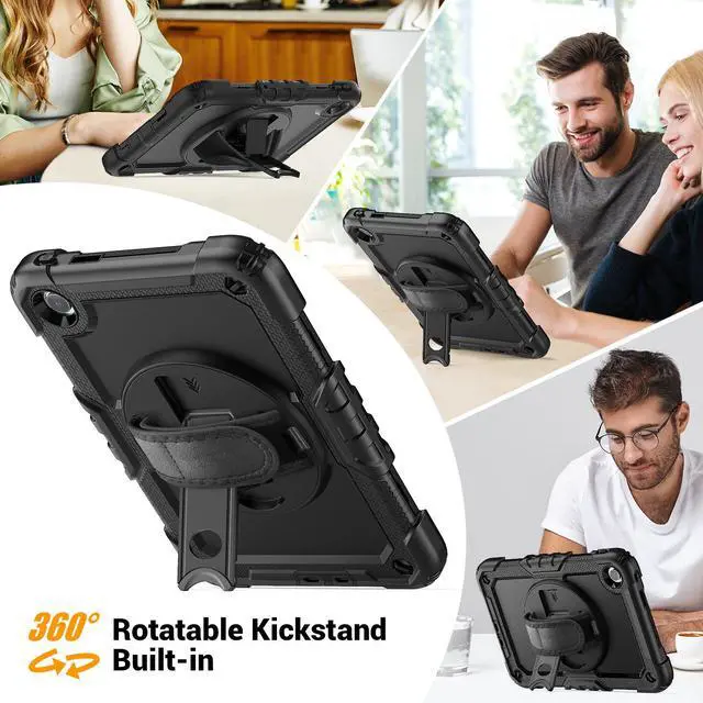 Alt view image 2 of 7 - BONAEVER Case for Xiaomi Redmi Pad 2 SE 9.7 inch 2026, Protective Cover with Screen Protector Pen Holder Hand/Shoulder Strap/Universal Stylus Pen