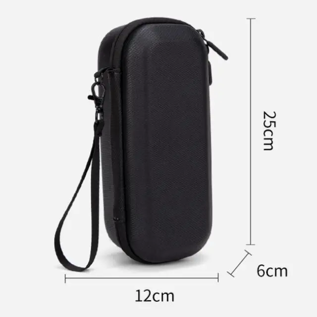 Alt view image 5 of 6 - Hard Carrying Case for Insta360 Luna Ultra,PU Leather Portable Storage Bag with Wrist (Black)
