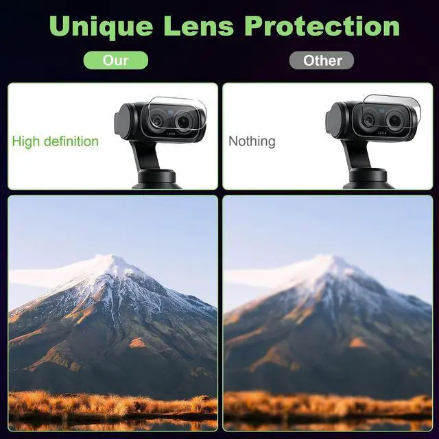 Alt view image 3 of 5 - Screen Protector for Insta 360 Luna Ultra, HD Tempered Glass Flim for Insta 360 Luna Ultra, Anti-Scratch, Bubble Free, HD Clarity (3+3 pack)