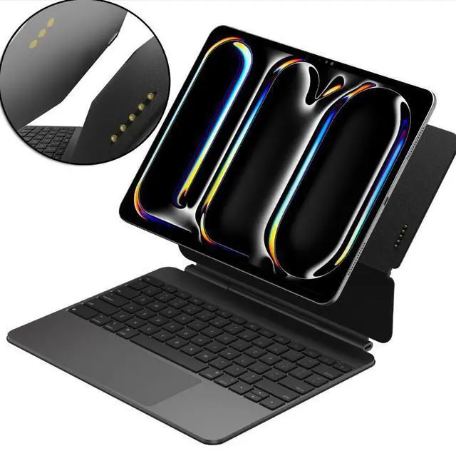 Main image of Magic Keyboard Case for iPad Air 13-inch(M4/M3/M2, 2026/2025/2024) & iPad Pro 12.9-inch(6th/5th/4th/3rd Gen) with Smart Pogo Pin Connector Multi-Touch Trackpad Backlights