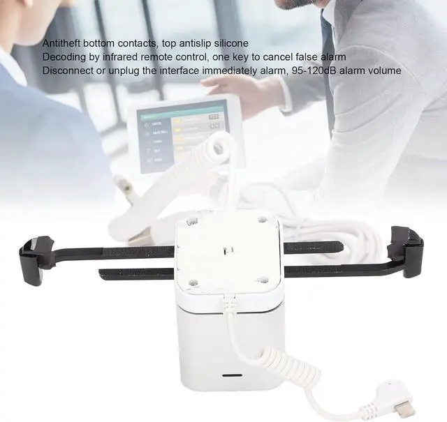 Alt view image 6 of 7 - Tablet Anti-Theft Display Stand with Charging Function and 95dB - 120dB Security Alarm Design for Tablets Cell Phones Electronic Product Commercial Display (For IOS Lightning Port)