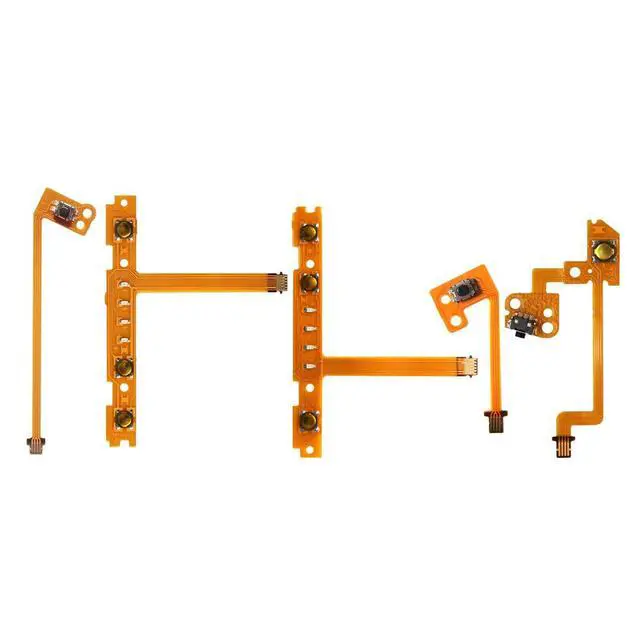 Alt view image 4 of 5 - 4 Pack Joystick Analog Thumb Stick for Nintendo Switch Joy Con Controller Joycon Repair Kit with Flex Cable Screws Springs Thumbstick Grips Repair Tools