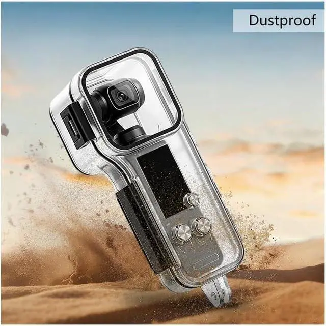 Alt view image 6 of 7 - BONAEVER OSMO Pocket 4 Dive Case,Waterproof Case for DJI Osmo Pocket 4 Camera, 50M Dive Shield for Underwater Filming, Diving, Swimming, Waterproof and dustproof with Adapter Mounting Bracket