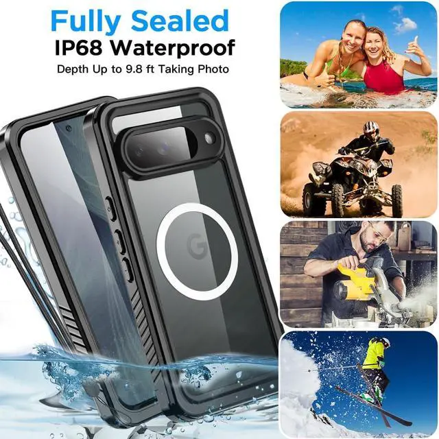 Alt view image 7 of 7 - Waterproof Case for Google Pixel 11 Pro XL Clear with MagSafe 2026 Snowproof,Dustproof and Shockproof, IP68 360 Full Body Protection Fully Sealed Underwater Cover for Pixel 11 Pro XL