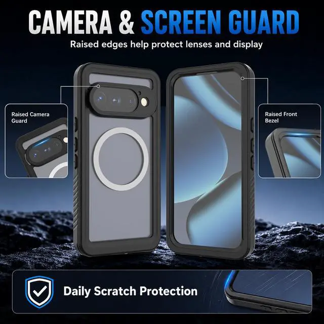 Alt view image 5 of 7 - Waterproof Case for Google Pixel 11 Pro with MagSafe 2026 | Snowproof,Dustproof and Shockproof,IP68 Real 360 Full Body Protection Fully Sealed Underwater Cover for Google Pixel 11 Pro