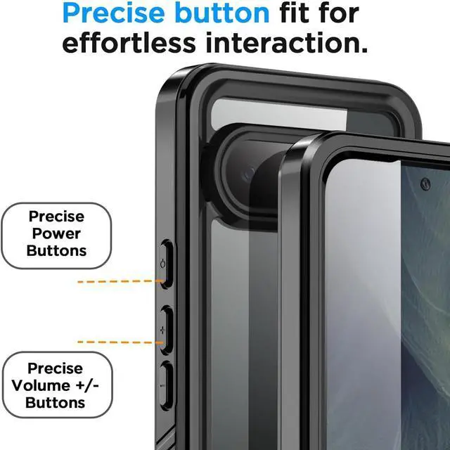 Alt view image 7 of 7 - Waterproof Case for Google Pixel 11 Pro XL with Built-in Screen Protector | Clear Water Proof Shockproof Dustproof Snowproof Full Body Rugged Transparent Underwater Phone Cover with Lanyard