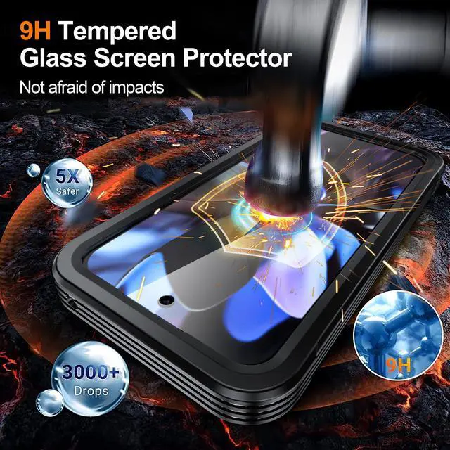 Alt view image 3 of 7 - Magnetic Case for Google Pixel 11/11 Pro/10/10 Pro/9/9 Pro Case Magsafe with Screen Protector Camera Protection, Shockproof Dustproof Anti Slip Silicone Edge Clear Back Mag Phone Case Cover
