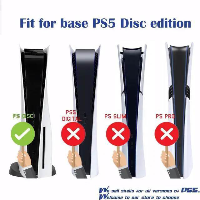 Alt view image 2 of 6 - Skin for PS5Disc Edition, Console and Controller Vinyl Cover Skins Wraps for PlayStation 5 Disc Version CD-ROM Version