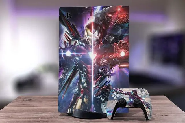 Alt view image 6 of 6 - Skin for PS5Disc Edition, Console and Controller Vinyl Cover Skins Wraps for PlayStation 5 Disc Version CD-ROM Version
