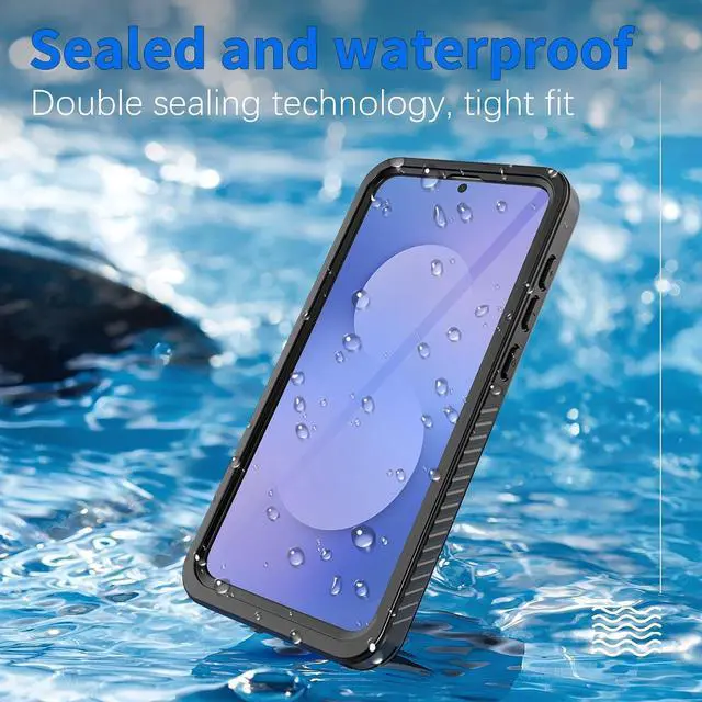 Alt view image 2 of 7 - Waterproof Case for Samsung Galaxy S26 FE, Built-in Screen Protector, Military-Grade Rugged, Shockproof, Dropproof, Dustproof, IP68, Full-Body Heavy-Duty Phone Cover