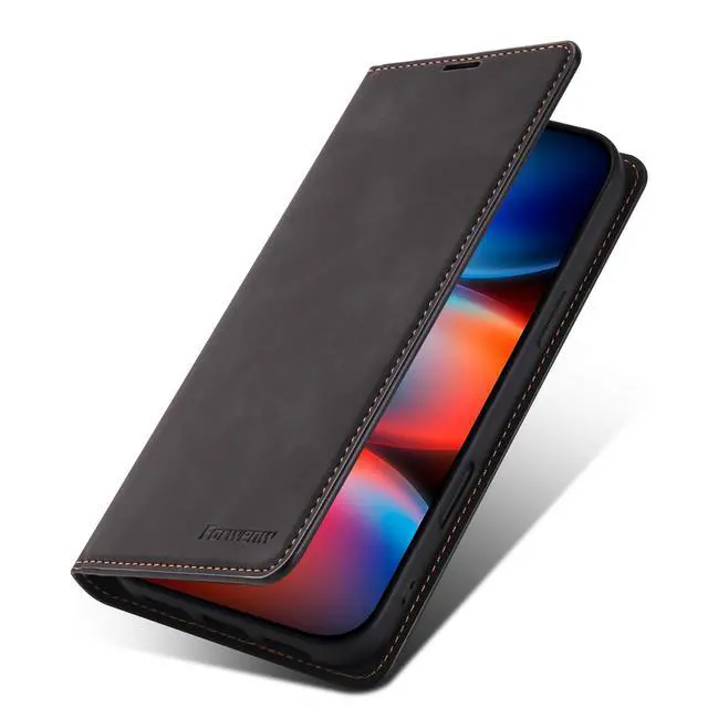 Alt view image 6 of 7 - Case for iPhone 18 Pro Max / iPhone 17 Pro Max, Premium PU Leather Phone Cover with Card Holder Stand, Shockproof Flip Wallet Cover