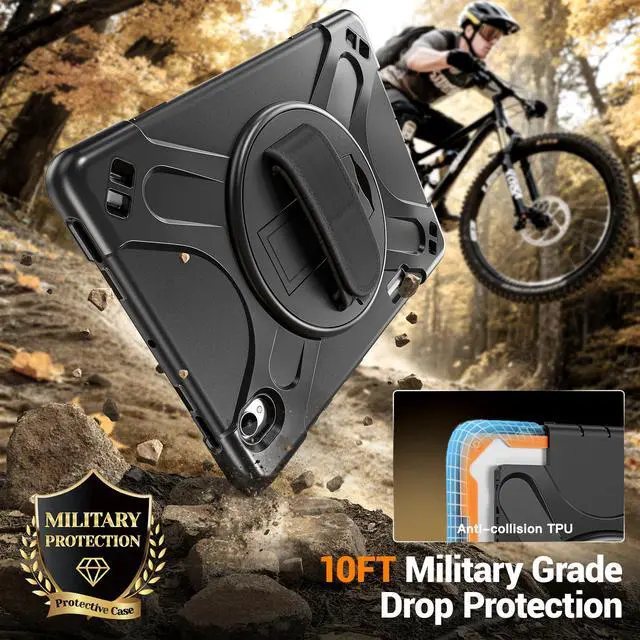 Alt view image 2 of 7 - Case for Samsung Galaxy Tab S12 Plus 12.4 inch 2026 SM-X840 SM-X846N SM-X848U SM-X846B SM-X846E Shockproof Cover with Rotating Stand/Shoulder Strap/Universal Stylus Pen