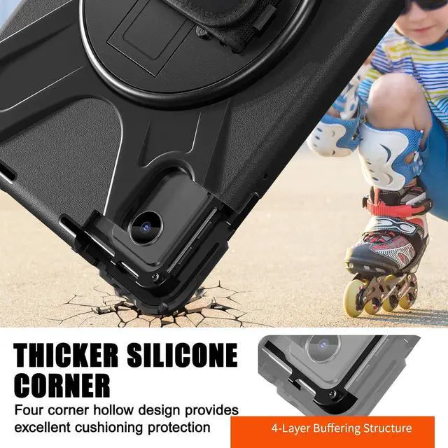 Alt view image 2 of 7 - Case for Lenovo Idea Tab 11 inch 2025/Tab M11 2024/K11 11"/Motorola Moto Pad 2026/Moto Pad 60 Neo Protective Cover with S Pen Holder Stand Hand/Shoulder Strap/Universal Stylus Pen