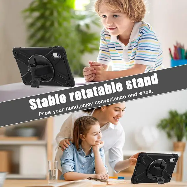 Alt view image 3 of 7 - Case for Lenovo Idea Tab 11 inch 2025/Tab M11 2024/K11 11"/Motorola Moto Pad 2026/Moto Pad 60 Neo Protective Cover with S Pen Holder Stand Hand/Shoulder Strap/Universal Stylus Pen
