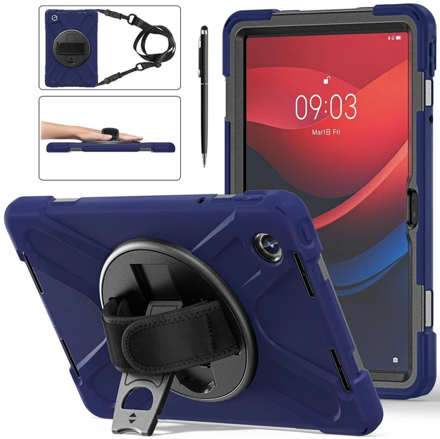 Main image of Case for Lenovo Idea Tab 11 inch 2025/Tab M11 2024/K11 11"/Motorola Moto Pad 2026/Moto Pad 60 Neo Protective Cover with S Pen Holder Stand Hand/Shoulder Strap/Universal Stylus Pen Navy Blue
