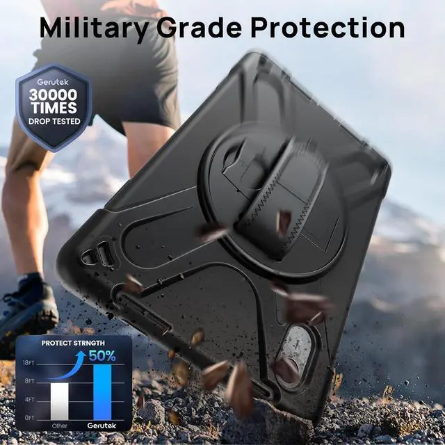 Alt view image 2 of 7 - Case for Lenovo Idea Tab 11 inch 2025/Tab M11 2024/K11 11"/Motorola Moto Pad 2026/Moto Pad 60 Neo Protective Cover with S Pen Holder Stand Hand/Shoulder Strap/Screen Protector/Universal Stylus Pen