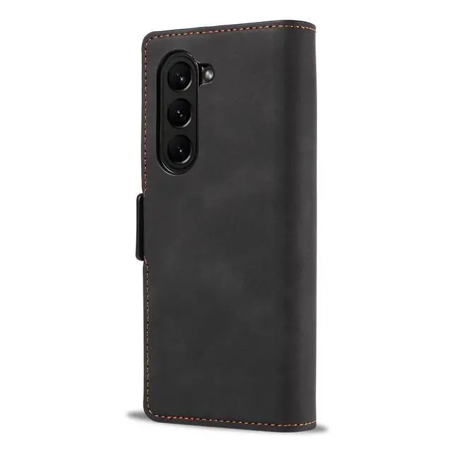 Alt view image 4 of 7 - Case for Samsung Galaxy Z Fold 8 Ultra Premium PU Leather Phone Cover with Card Holder Stand, Shockproof Flip Wallet Cover