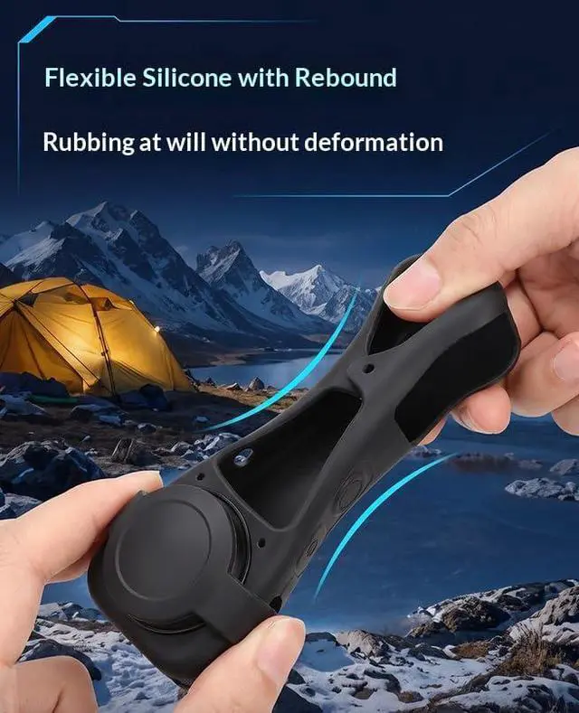 Alt view image 3 of 7 - Compatible with Insta360 X6, Soft Silicone Protective Case Kit with Lens Cover, All-Round Bumper Guard, Battery Side Open Design for Action Camera Accessories
