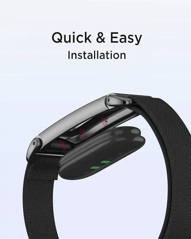 Alt view image 7 of 7 - Nylon Band for Google Fitbit Air, Soft Stretchy Superknit Nylon Band Metal Case Anti-Sweat Sport Replacement Breathable Woven Wristband Bumper Case for Fitbit Air for Women Men Black