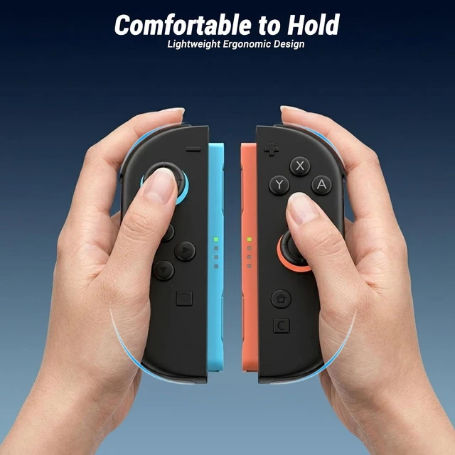 Alt view image 3 of 6 - Wireless Controllers for Switch 2 Console, Left and Right Split Controllers with Magnetic Attachment, Mouse Operation, HD Rumble, Wake-up and Screenshot