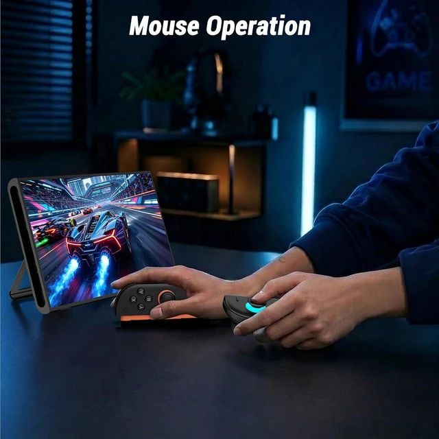 Alt view image 6 of 6 - Wireless Controllers for Switch 2 Console, Left and Right Split Controllers with Magnetic Attachment, Mouse Operation, HD Rumble, Wake-up and Screenshot