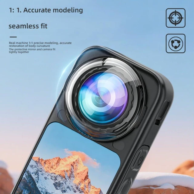 Alt view image 7 of 7 - Premium Lens Guard for Insta 360 X6 + 2 Pack Screen Protector for Insta360 X6, 9H Transparency Tempered Glass Film Lens Cover for Insta360 X6 Protective Bundle Anti-scratch Accessories