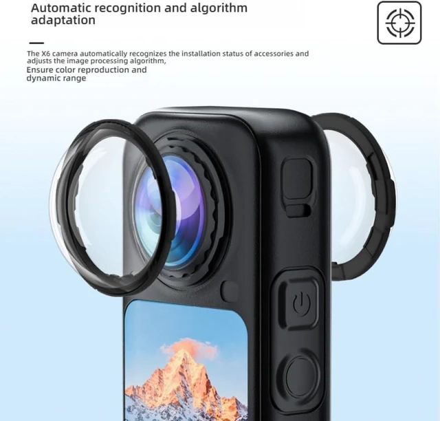 Alt view image 2 of 7 - Premium Lens Guard for Insta 360 X6 + 2 Pack Screen Protector for Insta360 X6, 9H Transparency Tempered Glass Film Lens Cover for Insta360 X6 Protective Bundle Anti-scratch Accessories