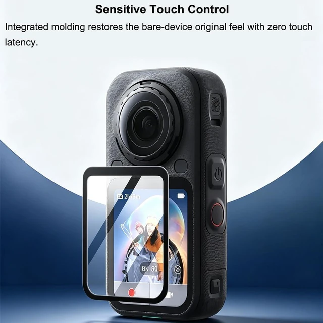 Alt view image 6 of 7 - Premium Lens Guard for Insta 360 X6 + 2 Pack Screen Protector for Insta360 X6, 9H Transparency Tempered Glass Film Lens Cover for Insta360 X6 Protective Bundle Anti-scratch Accessories