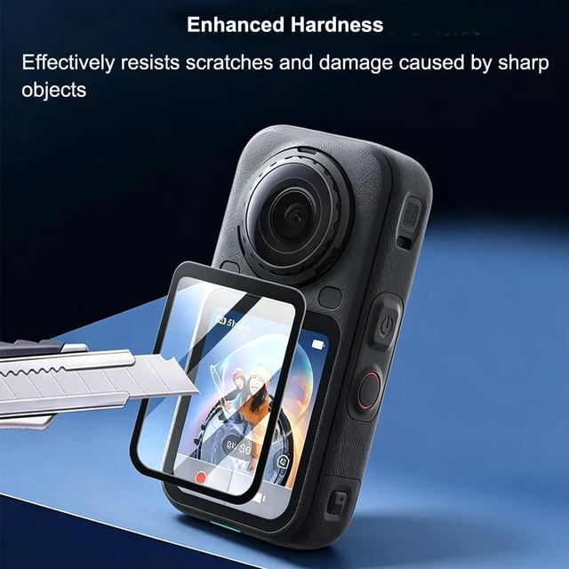 Alt view image 3 of 7 - Premium Lens Guard for Insta 360 X6 + 2 Pack Screen Protector for Insta360 X6, 9H Transparency Tempered Glass Film Lens Cover for Insta360 X6 Protective Bundle Anti-scratch Accessories