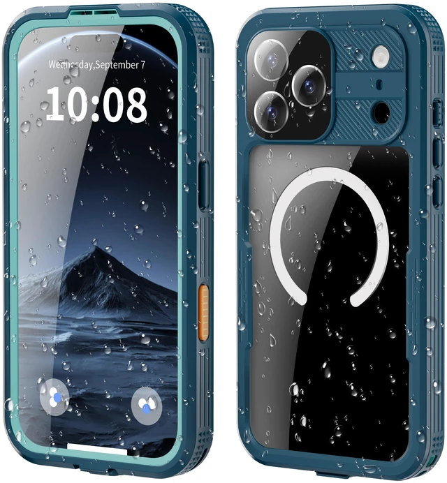 Main image of Waterproof Case for iPhone 18 Pro Max / 17 Pro Max Compatible with MagSafe, Magnetic Waterproof Full Body IP68 Underwater Case Built-in Screen Protector Military Grade Shockproof Cover for Men Women
