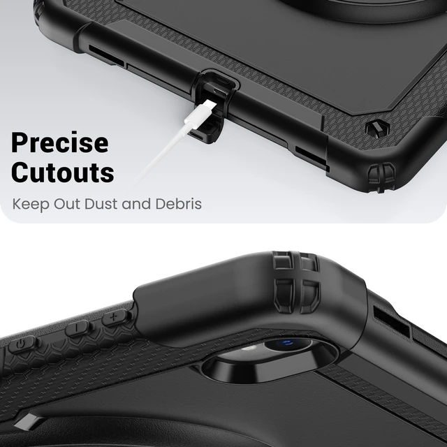 Alt view image 5 of 7 - Case for Samsung Galaxy Tab S12 Plus Case 12.6 inch 2026, Heavy Duty Shockproof Cover with Built-in Screen Protector, S Pen Holder, Universal Stylus Pen