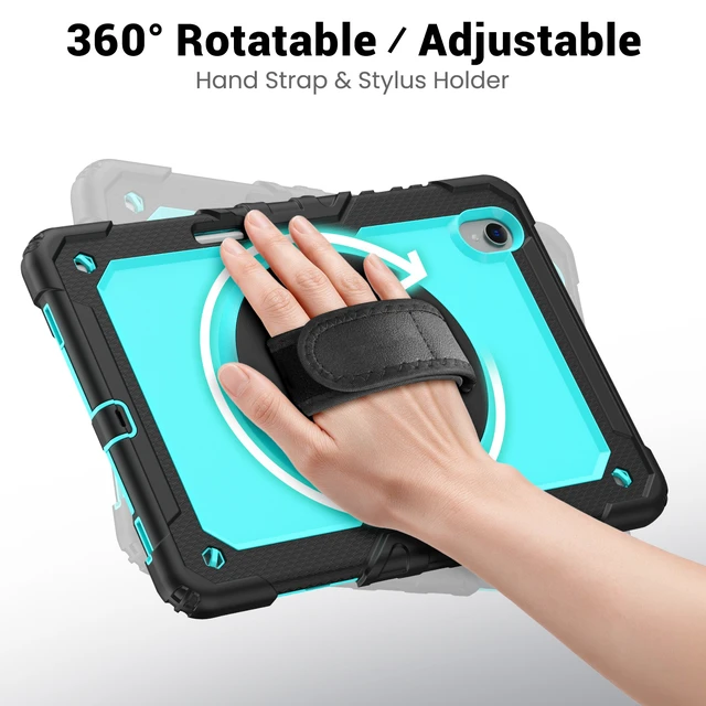 Alt view image 5 of 7 - Case for Samsung Galaxy Tab S12 Plus Case 12.6 inch 2026, Heavy Duty Shockproof Cover with Built-in Screen Protector, S Pen Holder, Universal Stylus Pen Light Blue