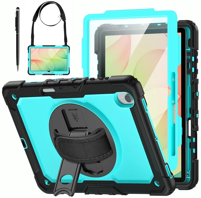 Main image of Case for Samsung Galaxy Tab S12 Plus Case 12.6 inch 2026, Heavy Duty Shockproof Cover with Built-in Screen Protector, S Pen Holder, Universal Stylus Pen Light Blue