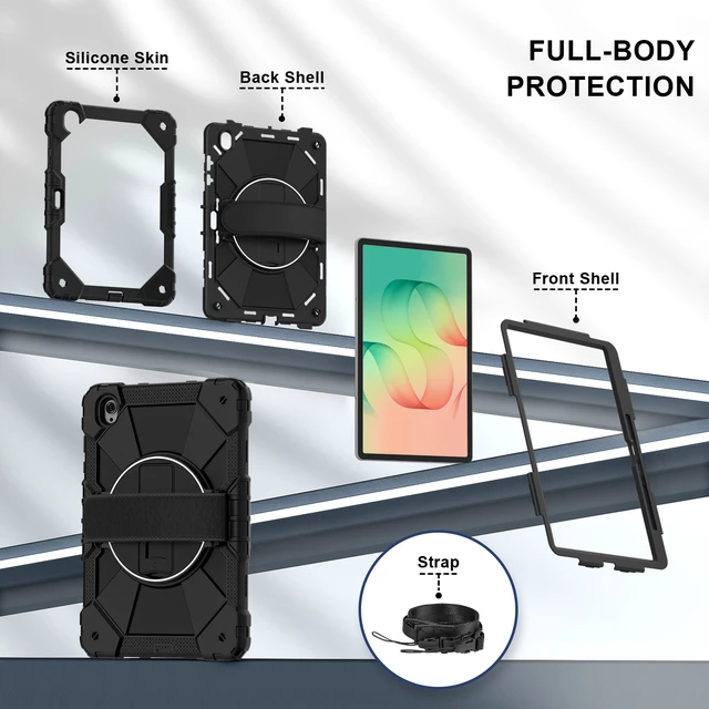 Alt view image 7 of 7 - Case for Samsung Galaxy Tab S12 Plus / S12+ 12.6 inch 2026, Heavy Duty Shockproof Cover with S Pen Holder, Universal Stylus Pen