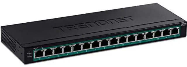 Alt view image 9 of 15 - TRENDnet TPE-TG160H, 16-Port Gigabit PoE+ Switch