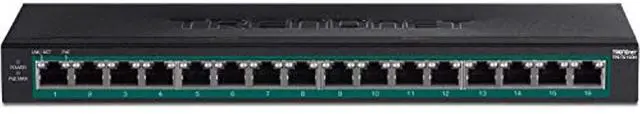 Alt view image 10 of 15 - TRENDnet TPE-TG160H, 16-Port Gigabit PoE+ Switch