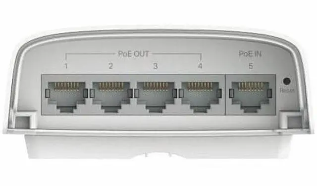 Alt view image 6 of 9 - TP-Link Omada 5-Port Gigabit Smart Switch with 1 PoE++ In/4 PoE+ Out SG2005PPD