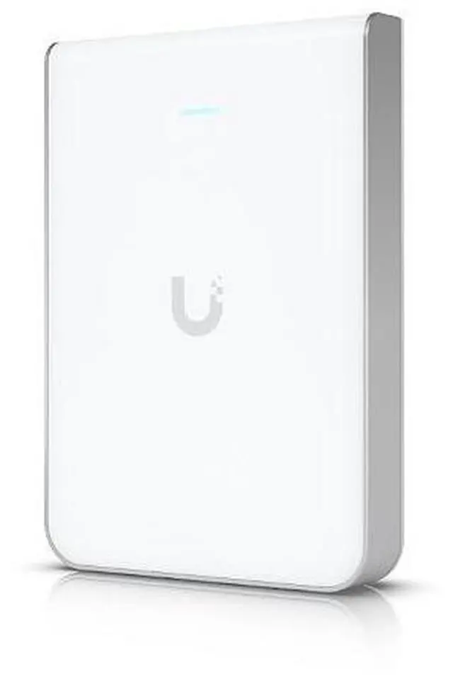 Alt view image 2 of 7 - Ubiquiti U6-IW-US Wall-Mounted WiFi 6 AP with 6-Spatial Streams and Built-In 4-Port Switch
