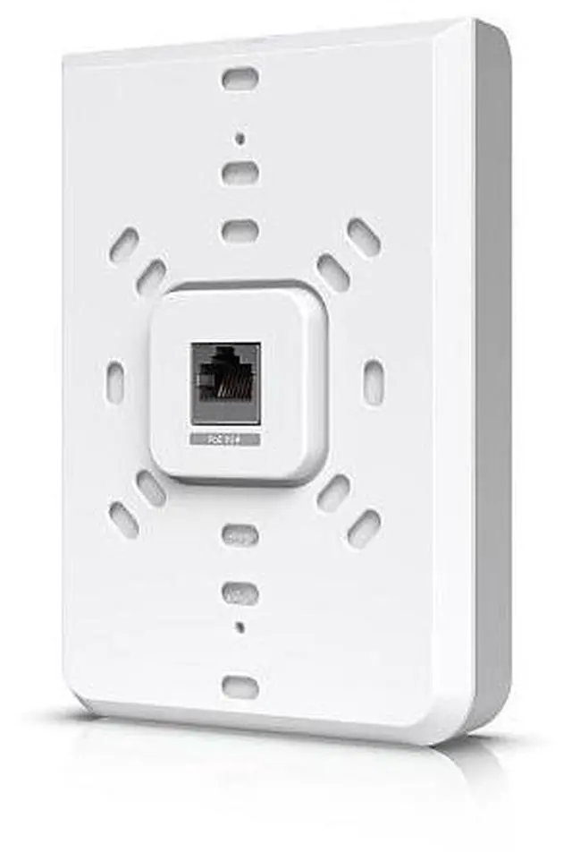 Alt view image 5 of 7 - Ubiquiti U6-IW-US Wall-Mounted WiFi 6 AP with 6-Spatial Streams and Built-In 4-Port Switch