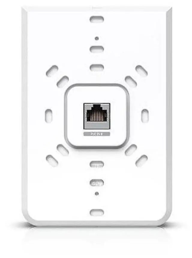 Alt view image 6 of 7 - Ubiquiti U6-IW-US Wall-Mounted WiFi 6 AP with 6-Spatial Streams and Built-In 4-Port Switch