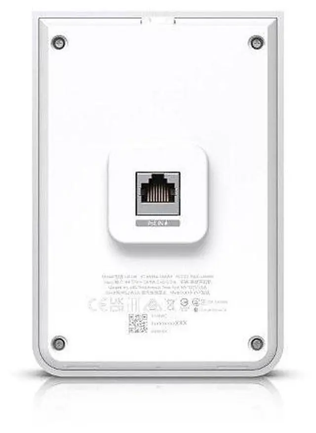 Alt view image 7 of 7 - Ubiquiti U6-IW-US Wall-Mounted WiFi 6 AP with 6-Spatial Streams and Built-In 4-Port Switch
