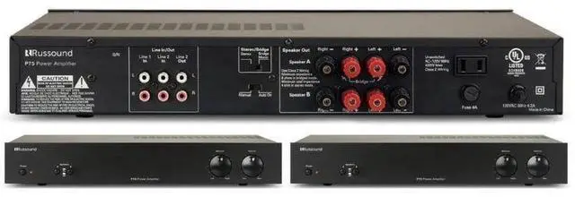 Alt view image 2 of 3 - Russound P75 2-Channel Dual Source Amplifier, 75W